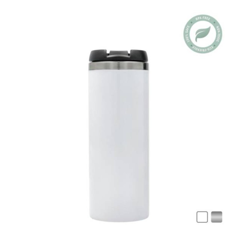 [SDB.072.200.001] Sublimatie Thermosbeker van RVS 375 ml / 12,5oz (Wit)