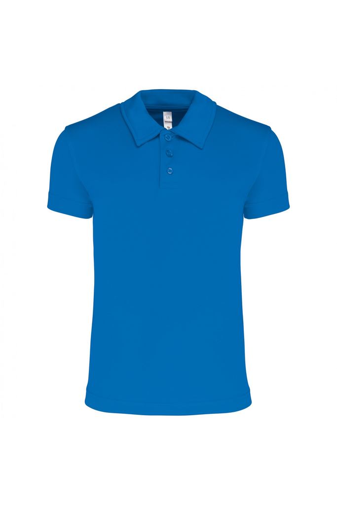 PA484 - Kindersportpolo (Aqua Blue, 6/8 jaar)