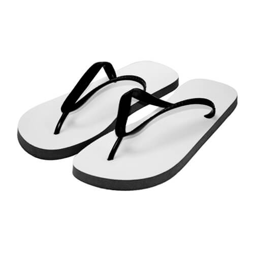 Zwarte foto-slippers (Small)
