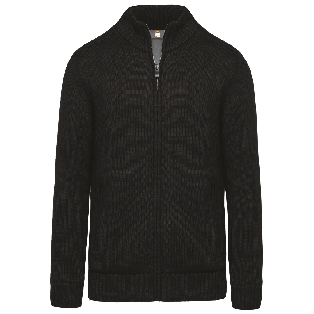 WK959 - Met fleece gevoerde herencardigan.