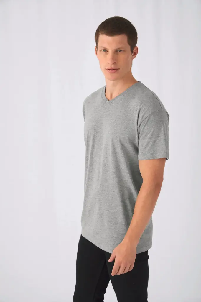 CG153 - Exact V-neck T-shirt (Wit, Small)