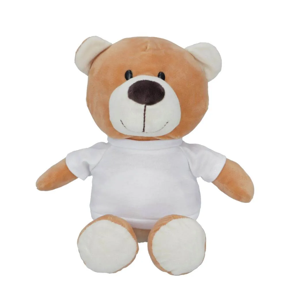 Knuffelbeer met T-shirt 23 cm