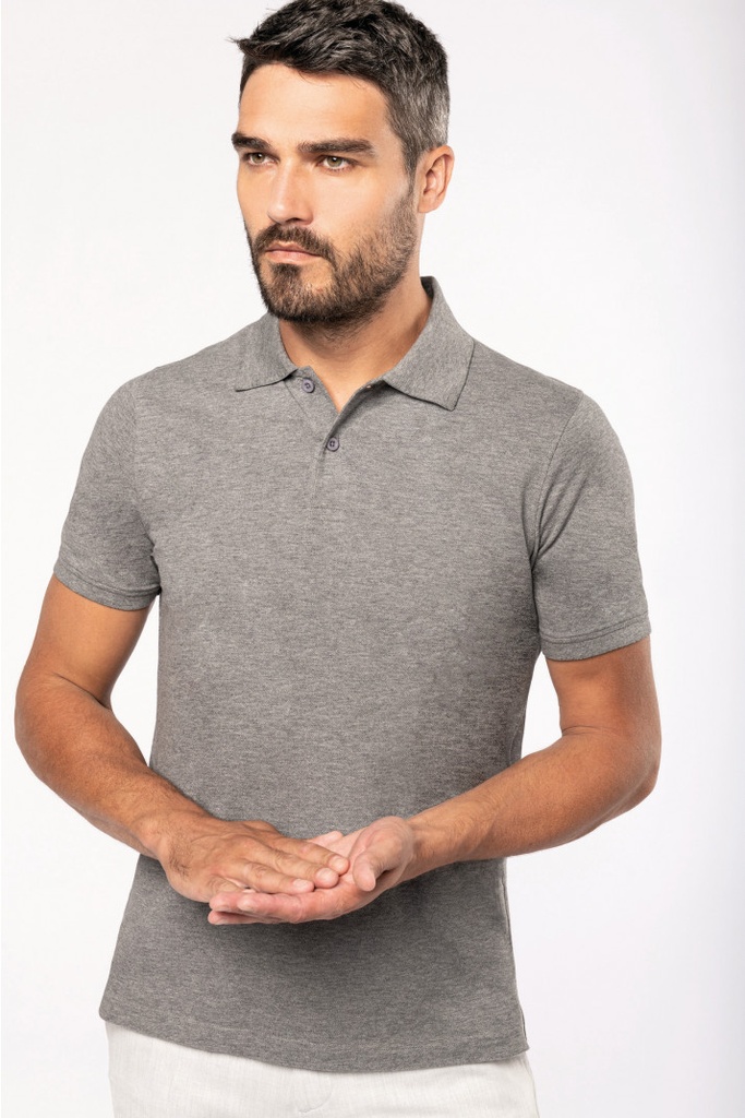 K2025 - Piqué-herenpolo Bio180 (Wit, Small)