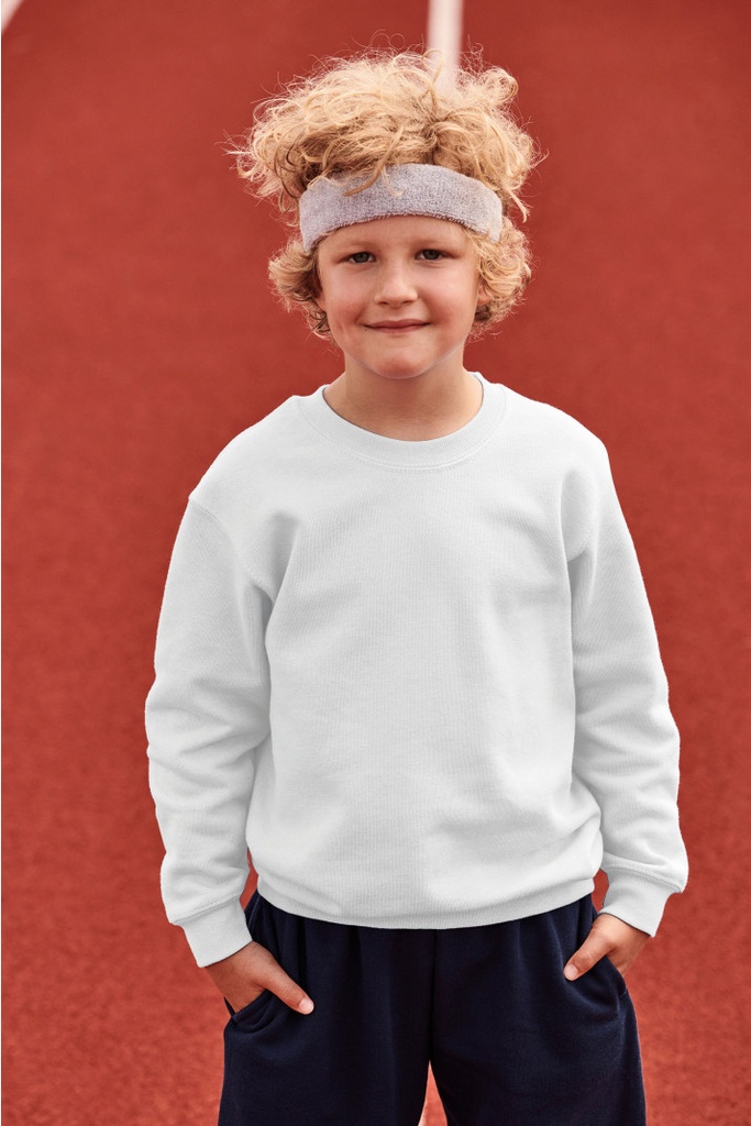 SC62041 - Kids Classic Set-in Sweat (62-041-0) (Wit, 3/4 jaar)